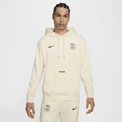 

Худи Nike Paris Saint-Germain Club, цвет Coconut Milk/Midnight Navy