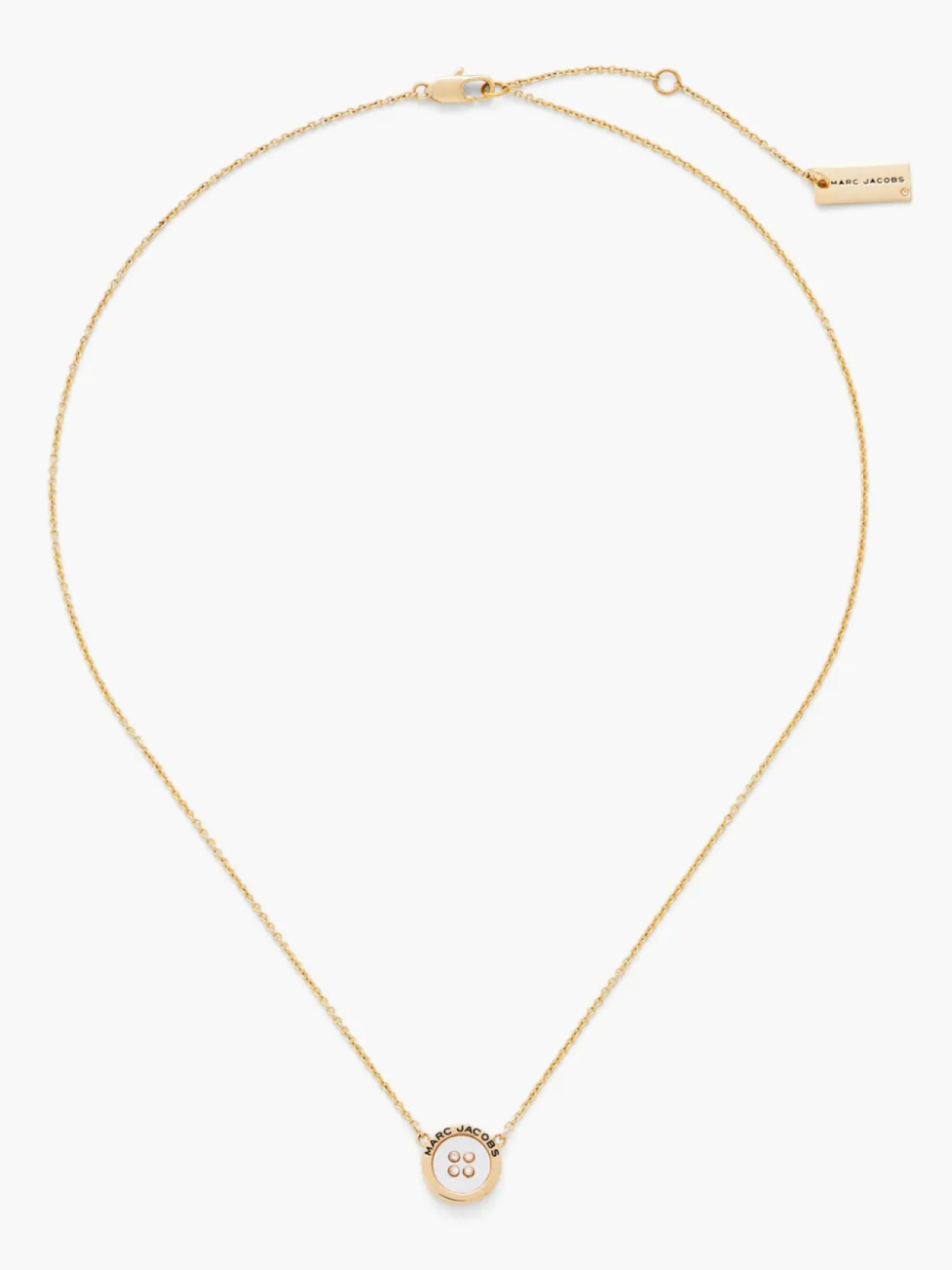 

Ожерелье Marc Jacobs Button Mop, золотой