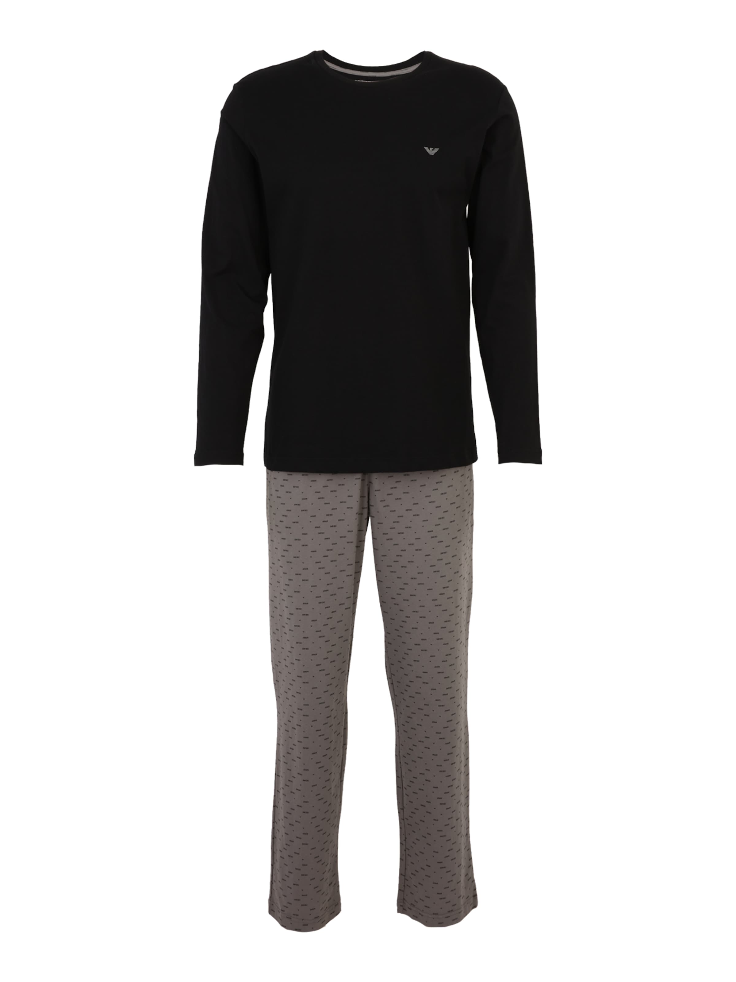 

Emporio Armani Длинная пижама в черном цвете