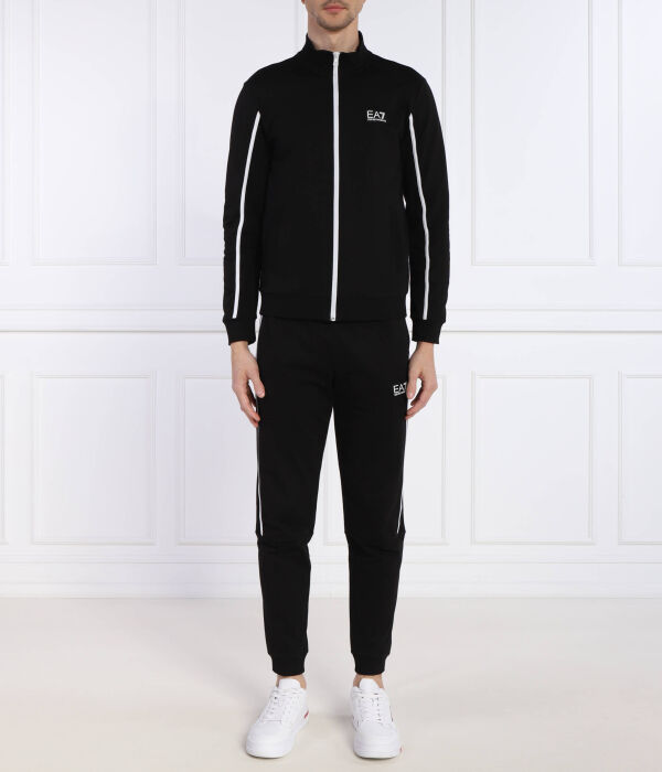 

Спортивный костюм Ea7 Regular Fit, черный / белый