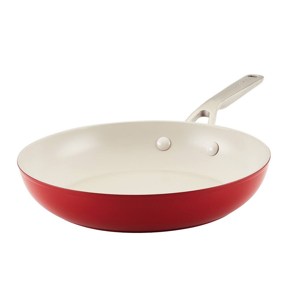 

KitchenAid 10 из твердой анодированной керамической сковороды с антипригарным покрытием, красный