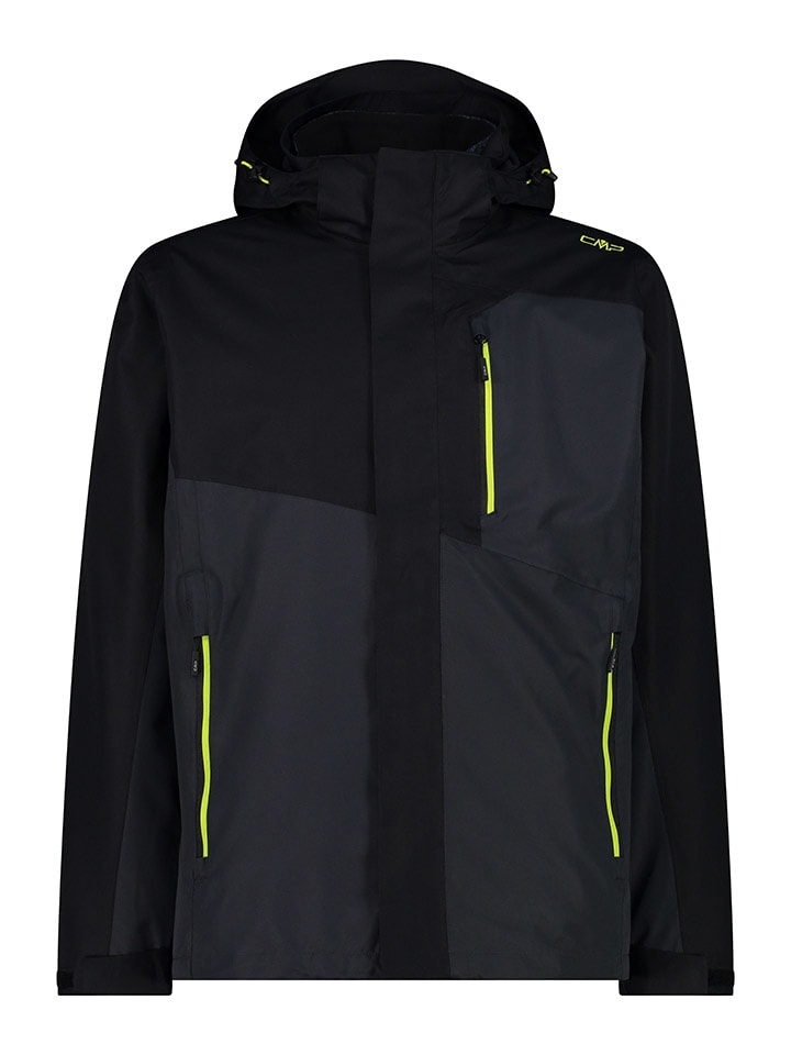 

Функциональная куртка 3-в-1 черного/антрацитового цвета CMP