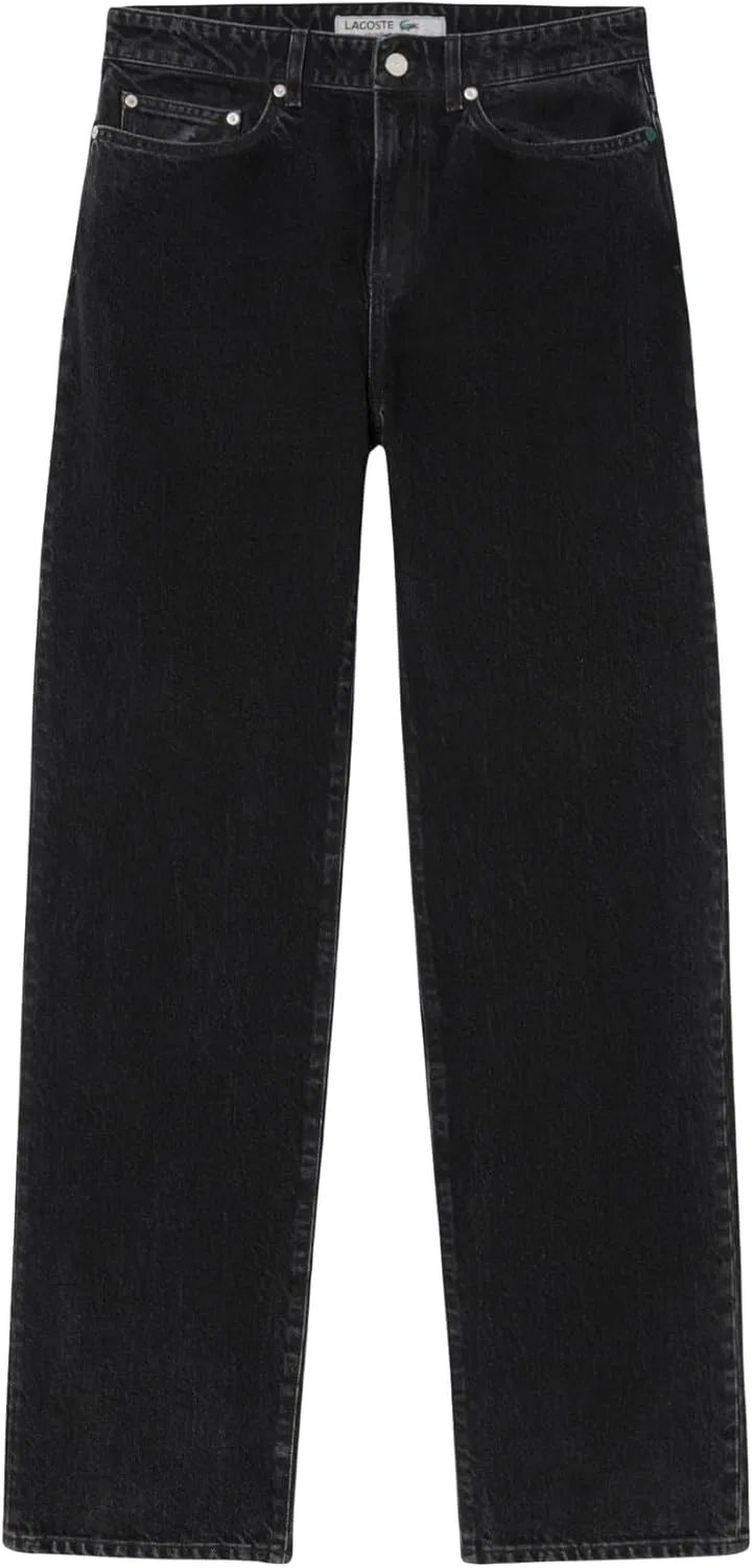 Джинсы прямого кроя Lacoste, Black Washed