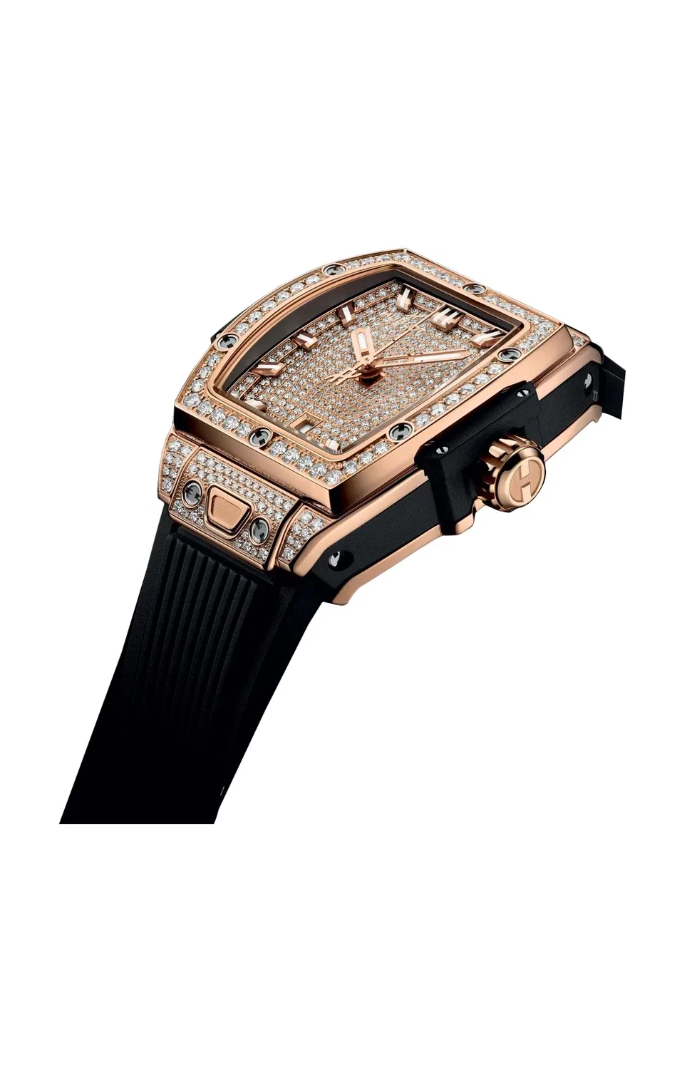 SPIRIT OF BIG BANG KING GOLD FULL PAVÉ 32 ММ - 682.OX.9000.RX.1604 HUBLOT, золотой — фото 3