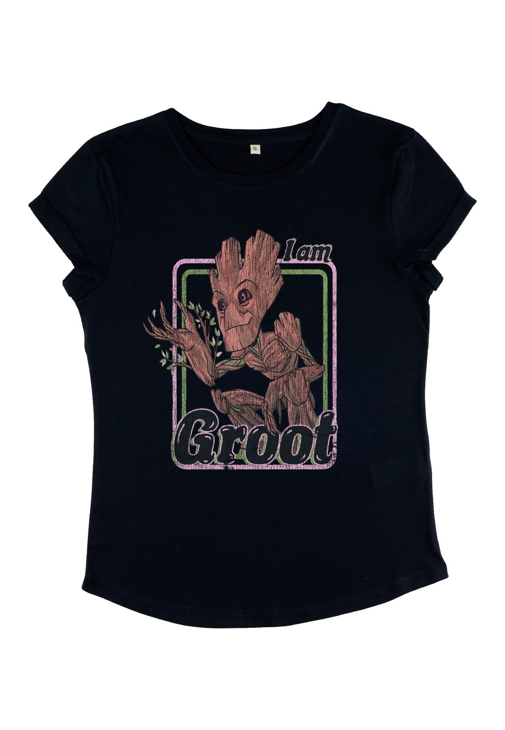 

Футболка с принтом GUARDIANS OF THE GALAXY CLASSIC THRIFTED GROOT Henry Tiger, темно-синий