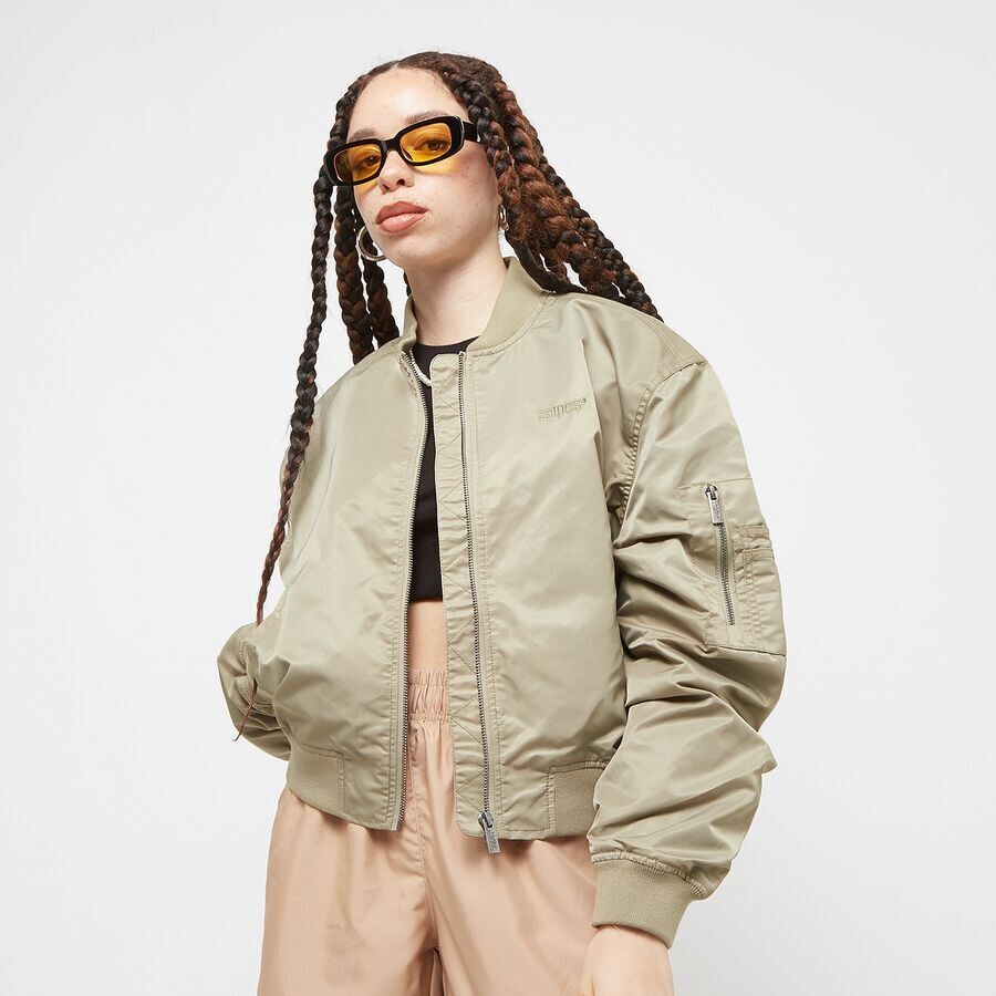 

Куртка Small Logo Padded Cropped Bomber Jacket SNIPES, цвет light olive