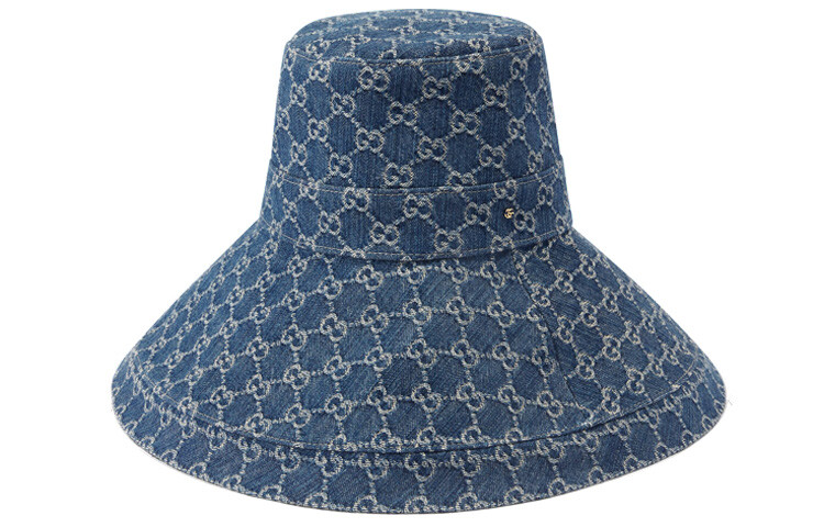 

Панама Gucci Canvas Wide Brim, синий