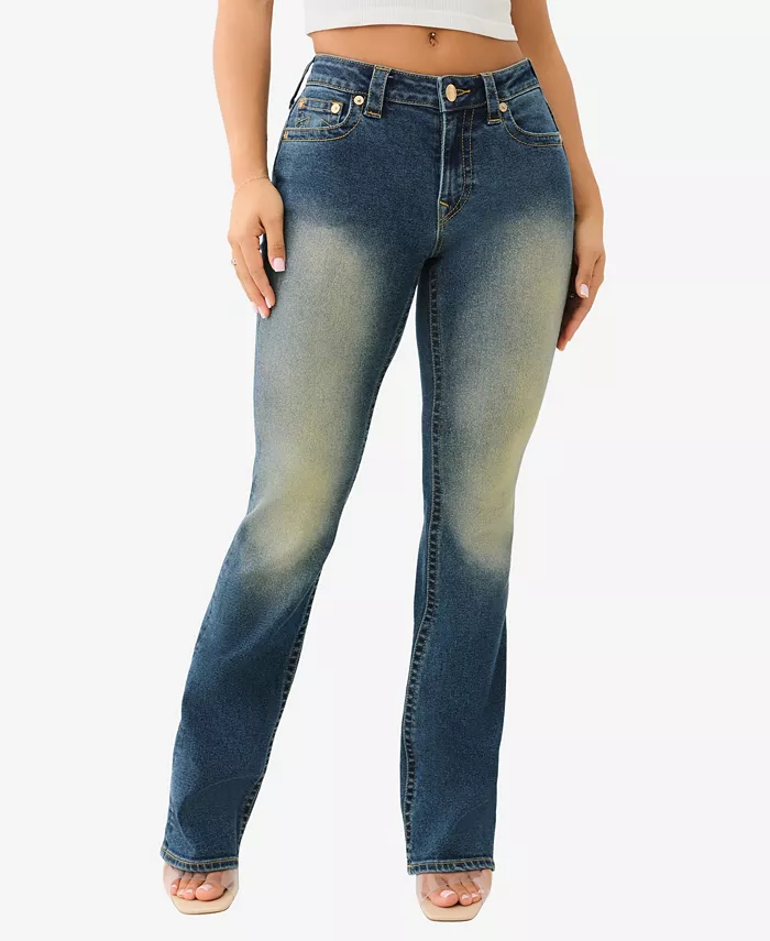

Женские джинсы Becca Bootcut с блестками True Religion, синий