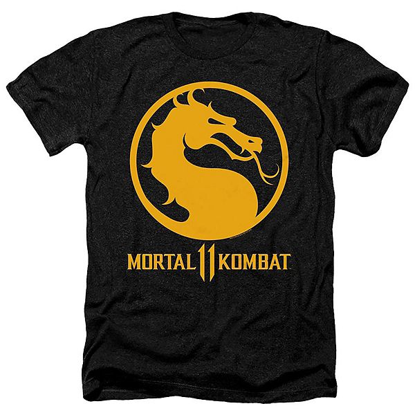 

Футболка adult heather с логотипом mortal kombat 11 dragon Licensed Character