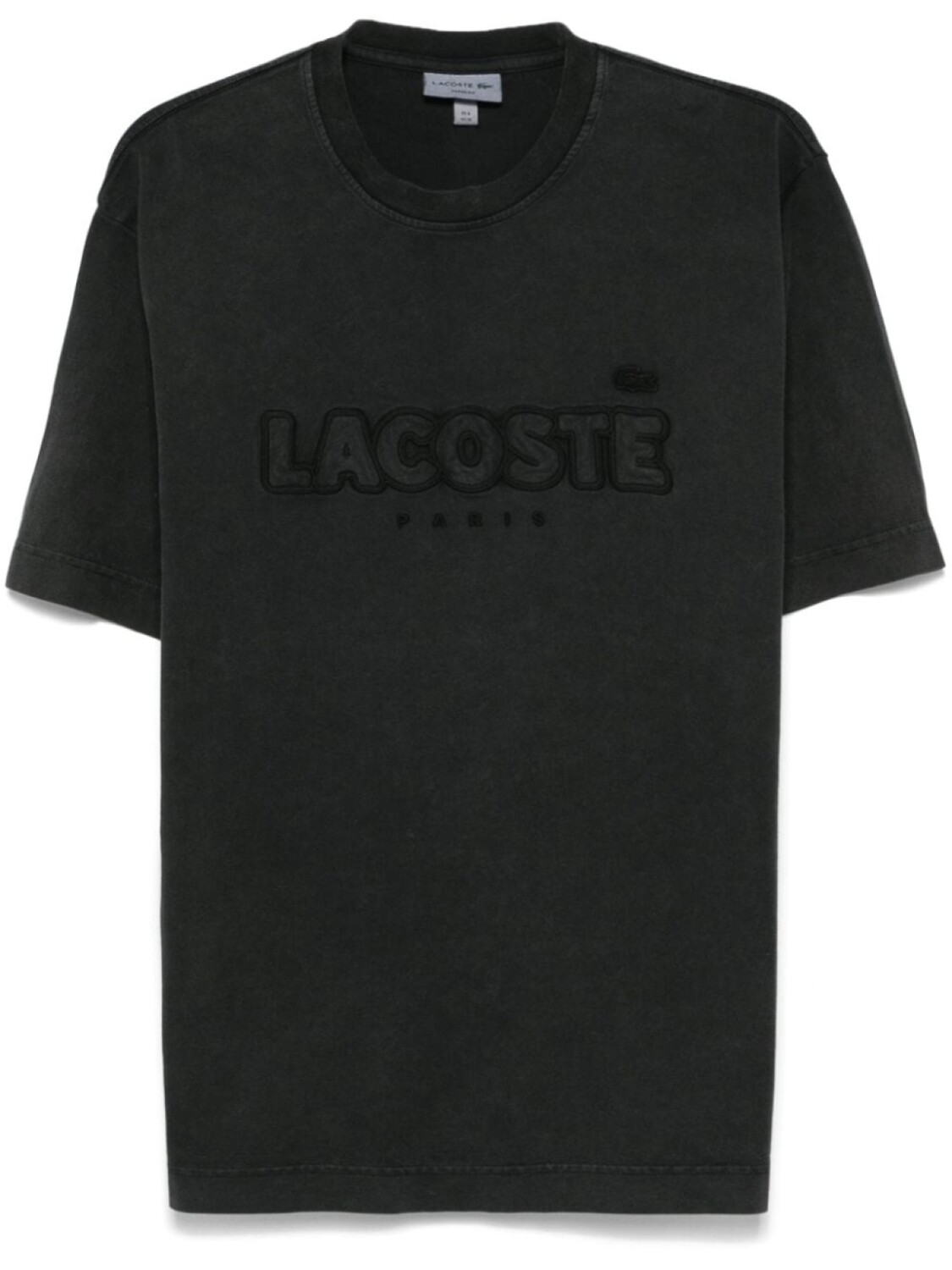 

Lacoste футболка с вышитым логотипом, черный