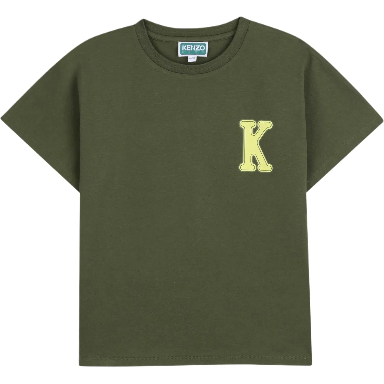 Футболка детская с круглым вырезом KENZO зеленая