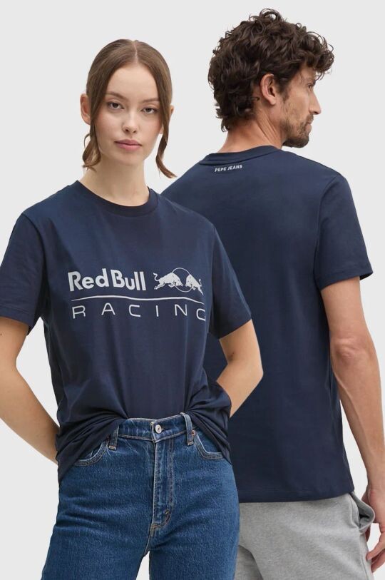 

Хлопковая футболка Red Bull Racing x Pepe Jeans, темно-синий
