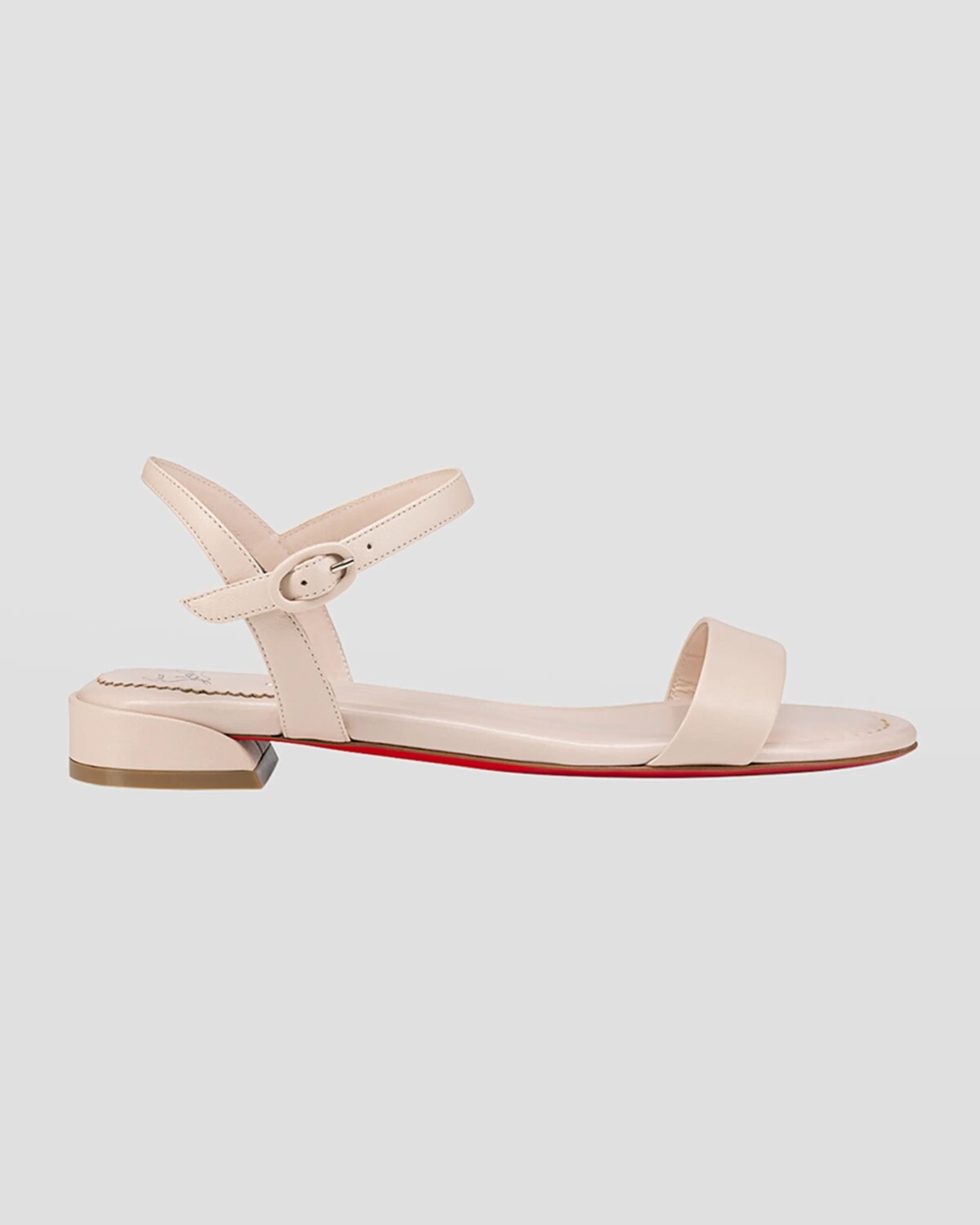 Красные сандалии Sweet Jane с ремешком на щиколотке Christian Louboutin, цвет Leche