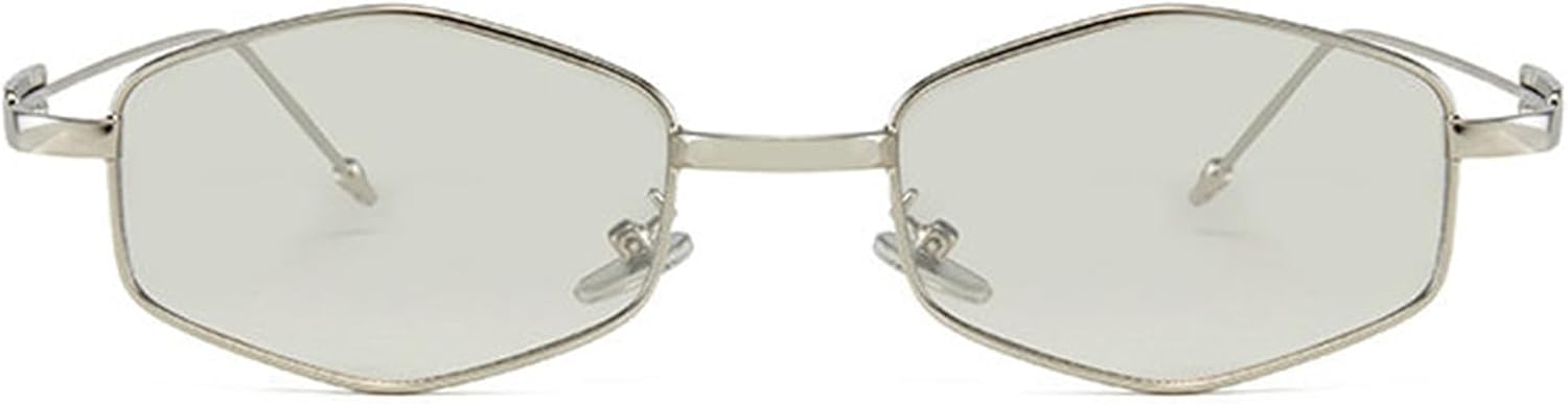 

Модные шестиугольные солнцезащитные очки Helena для женщин и мужчин, винтажная золотая геометрическая металлическая оправа, цвет шампанского, очки с защитой от УФ-излучения UV400, C3