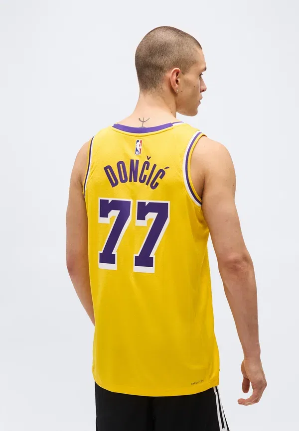 Футболка Nike Performance Los Angeles Lakers Luka Dončić Icon Club Wear, Желтый — фото 4