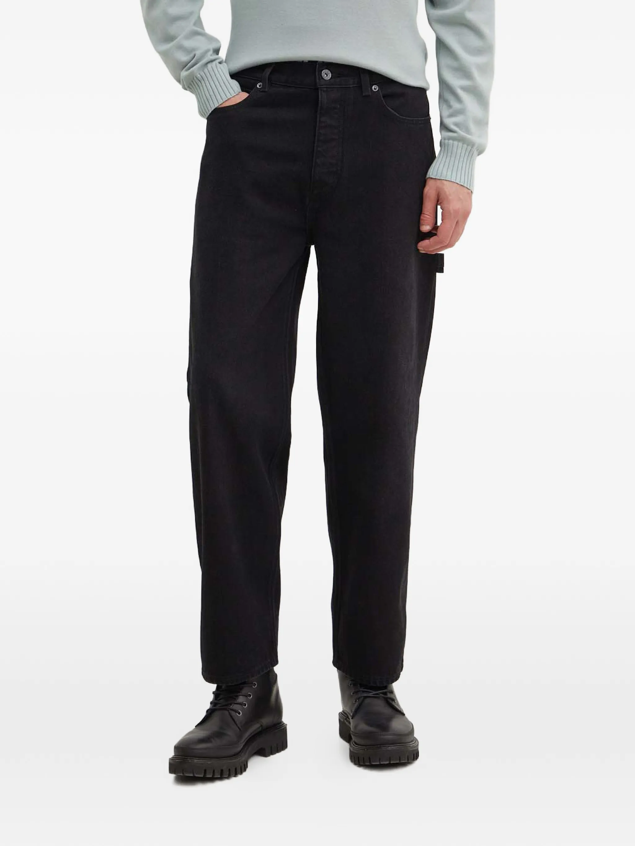 

Джинсы с нашивкой-логотипом Hugo, черный