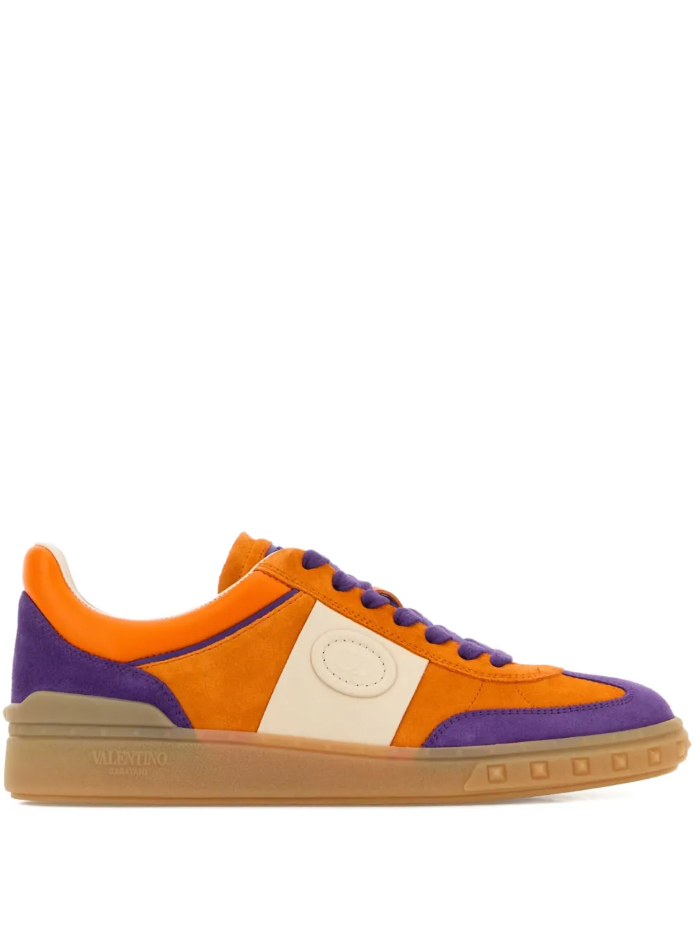 Кроссовки Upvillage Crosta из замши и кожи VALENTINO GARAVANI, оранжевый