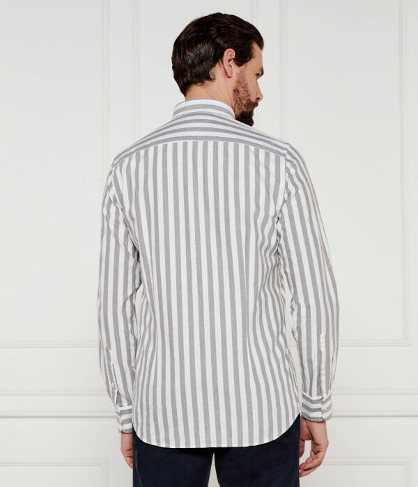 Рубашка Оксфорд Slim fit Tommy Hilfiger, серый — фото 4