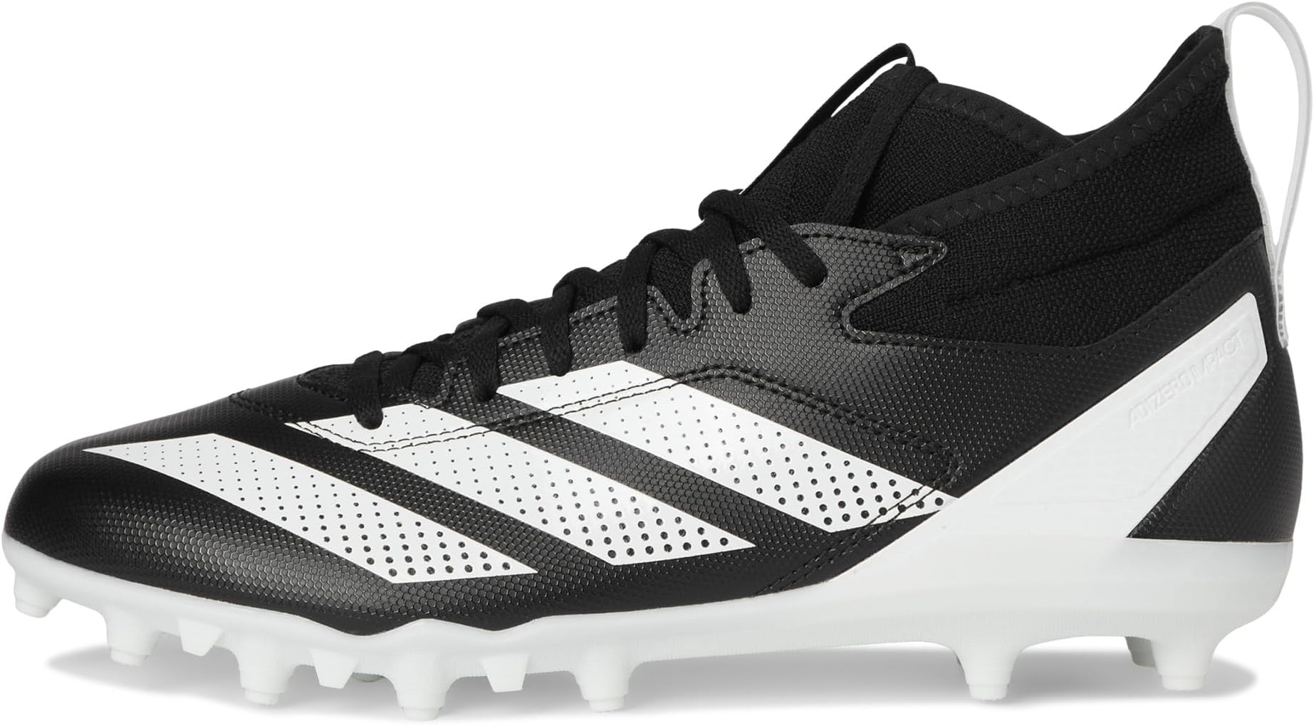 Кроссовки adidas Adizero Impact.2 Football Cleats, цвет Black/White/Black — фото 4