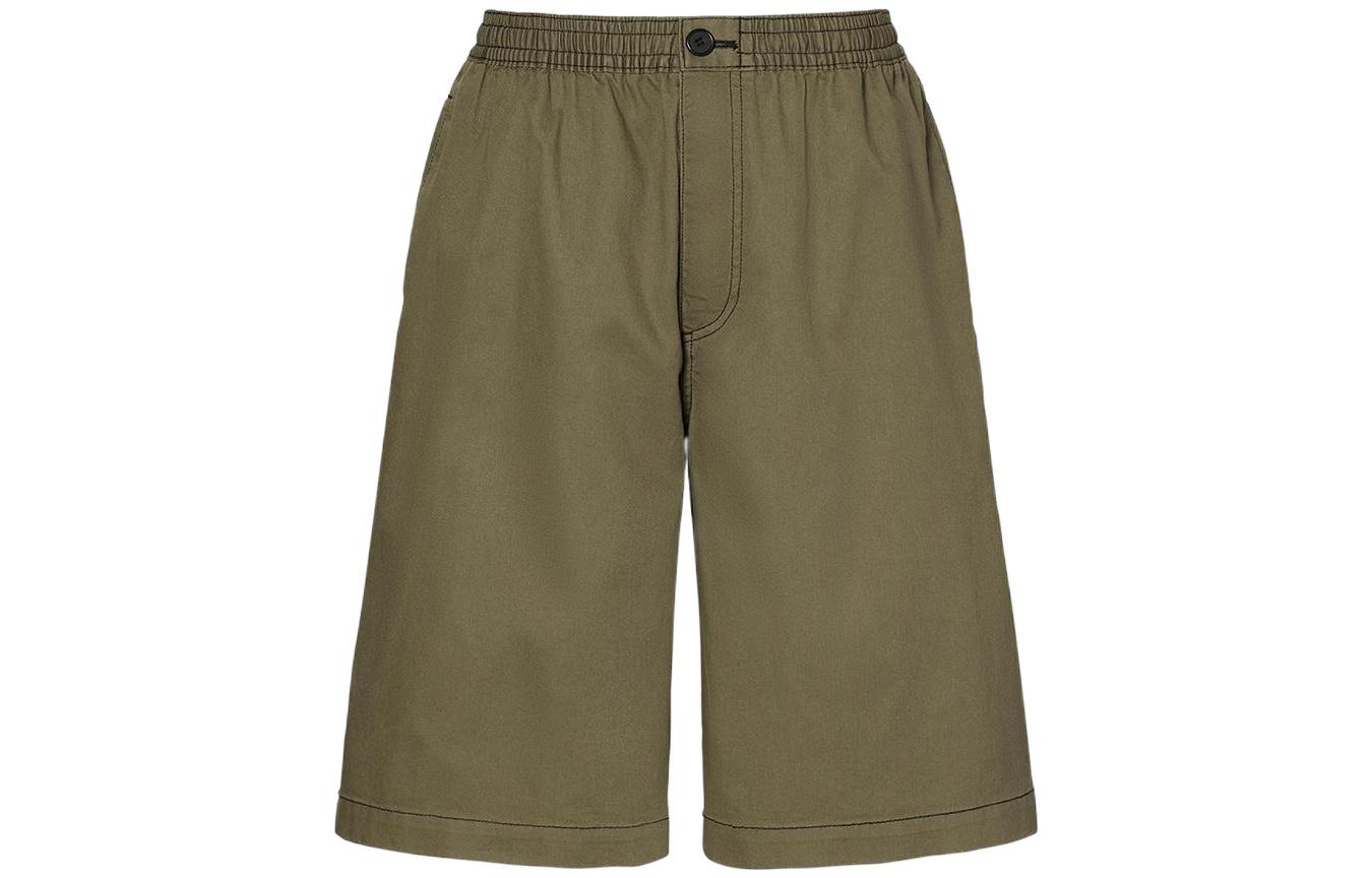 

Свободные шорты X Marni Wide Fit UNIQLO, темно-оливковый