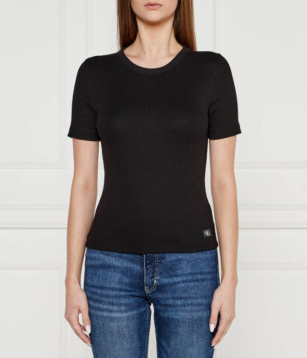 

Футболка облегающая Calvin Klein Jeans, черный