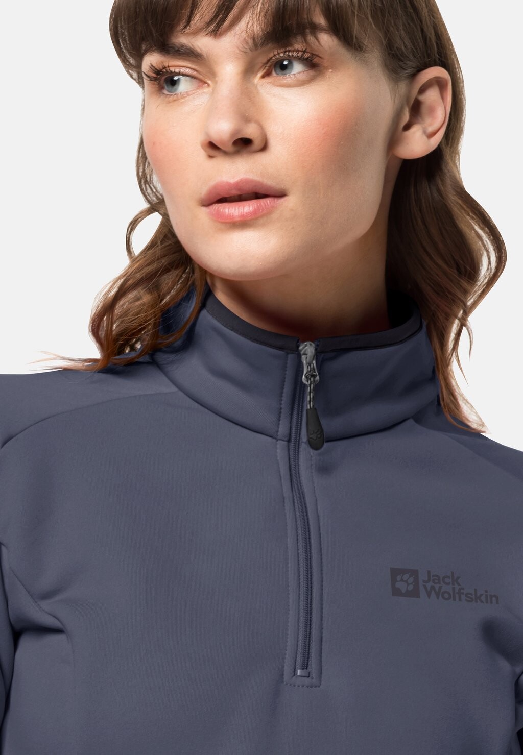 

Флисовый свитер BAISELBERG HZ W Jack Wolfskin, серый