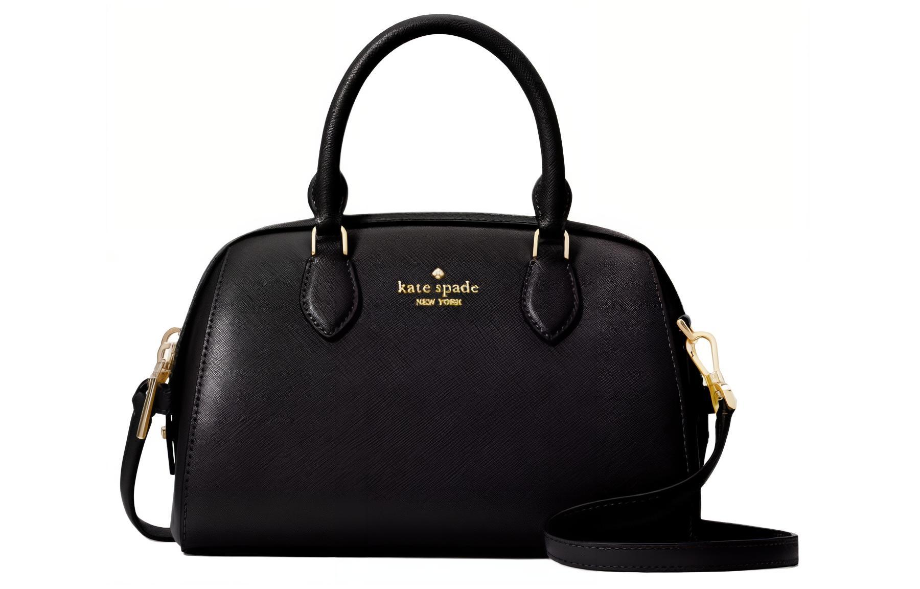 

Kate Spade Сумка из кожи saffiano, сумка через плечо, кросс-боди обычный размер женская black