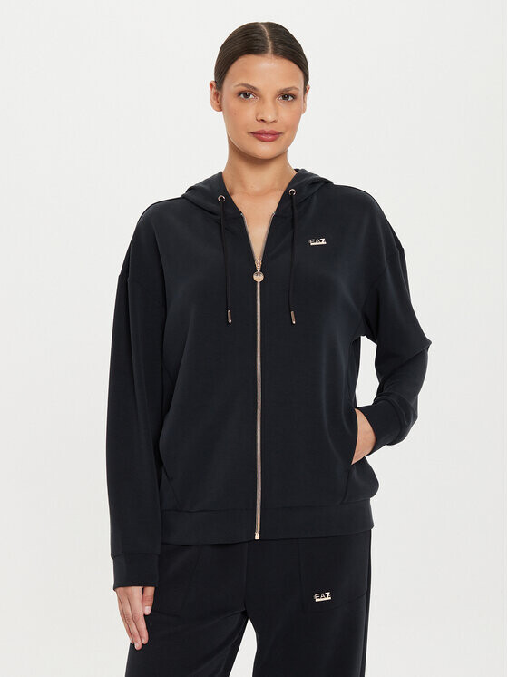 

Толстовка regular fit Ea7 Emporio Armani, черный