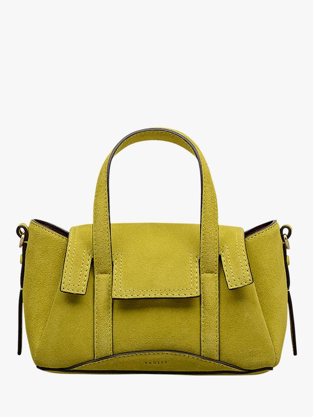 

Маленькая сумка-шоппер Chancery из замши Radley, Limoncello