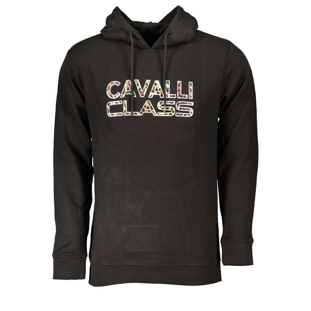 

Черный хлопковый свитер cavalli CLASS