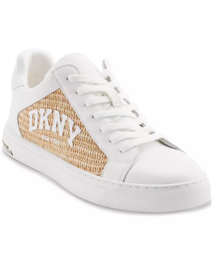 

Женские низкие кеды Abeni Arch с логотипом из рафии DKNY, белый