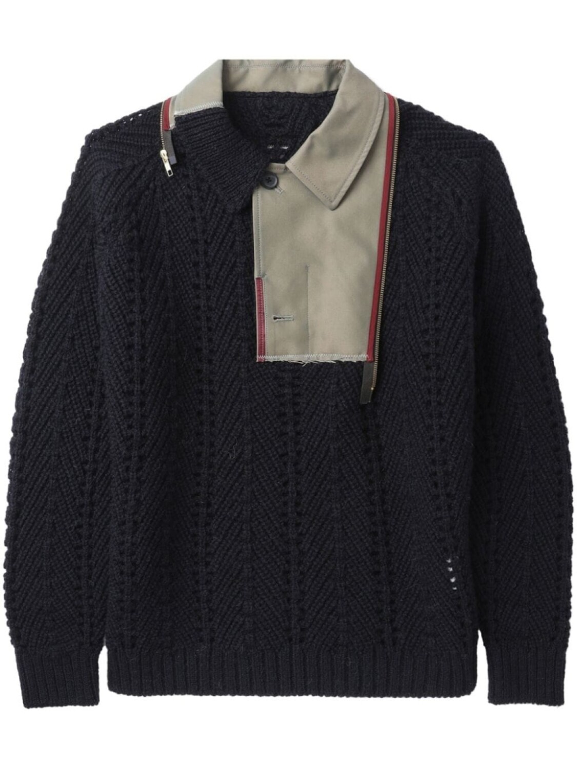 

Джемпер в технике пэчворк Kolor, синий