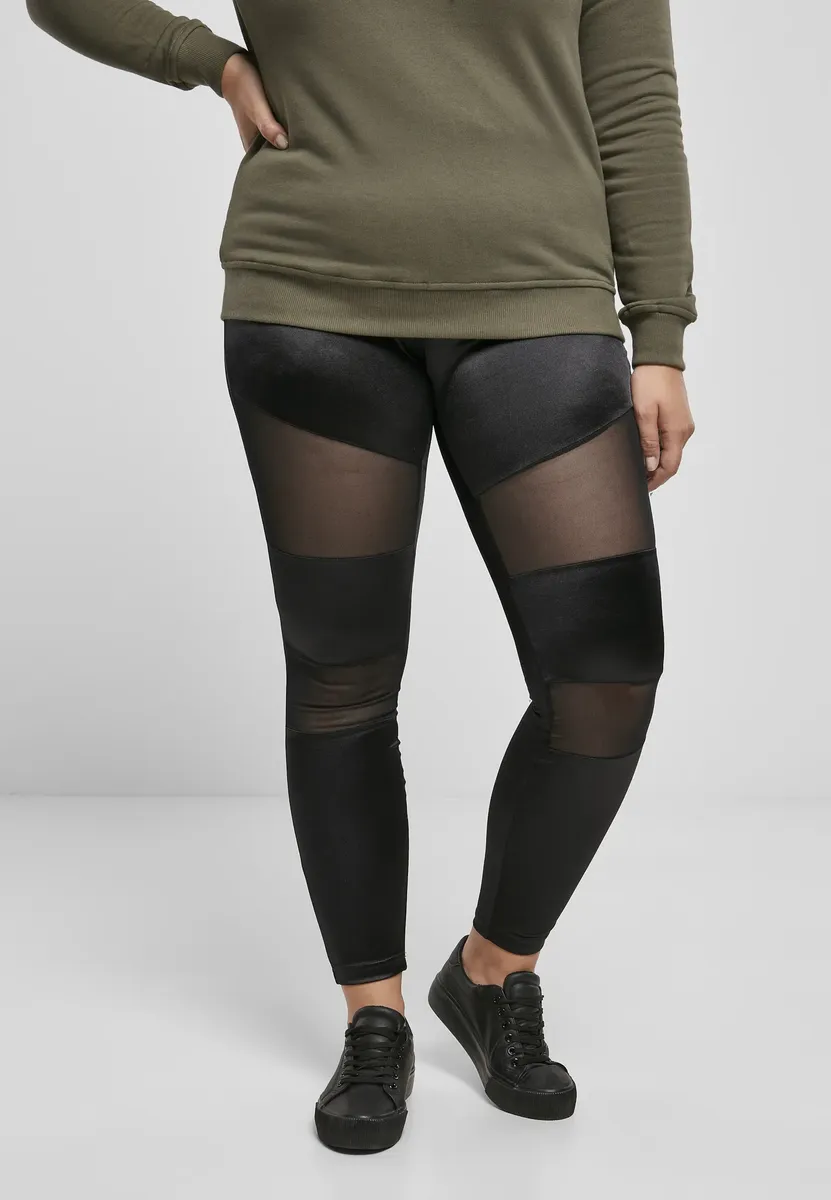 

Леггинсы URBAN CLASSICS " Urban Classics Women's Shiny Tech Mesh Leggings" (1 шт.), черный