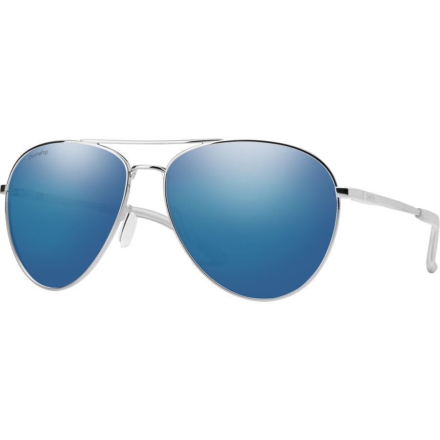 

Солнцезащитные очки Smith Layback Polarized Smith, Silver/ChromaPop Polarized Blue Mirror