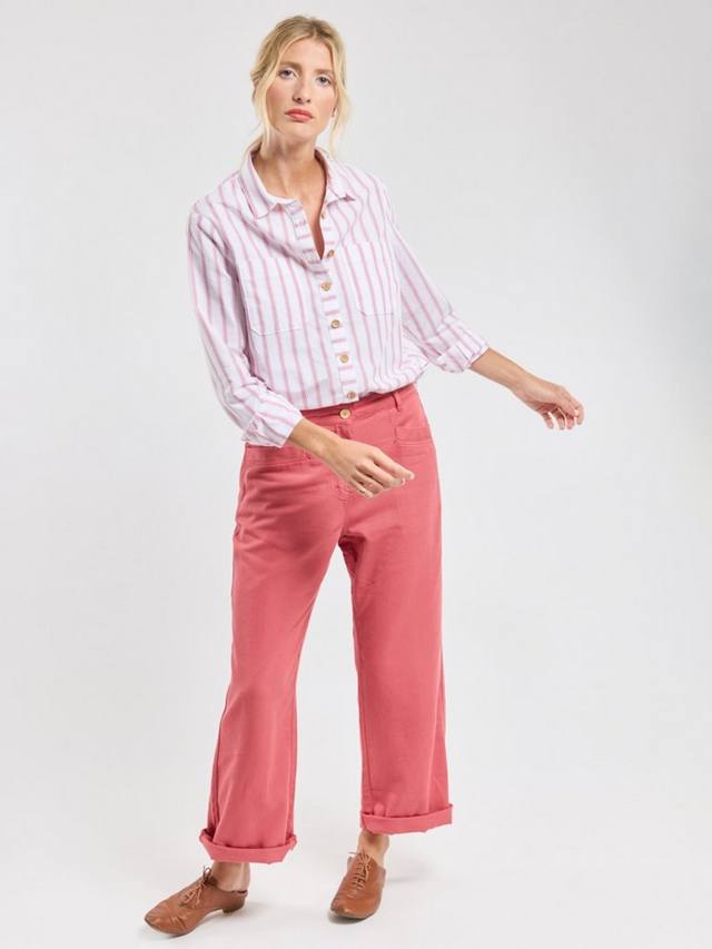 

Рубашка в полоску rayee Armor Lux, цвет Ecru/Pink/Garnet