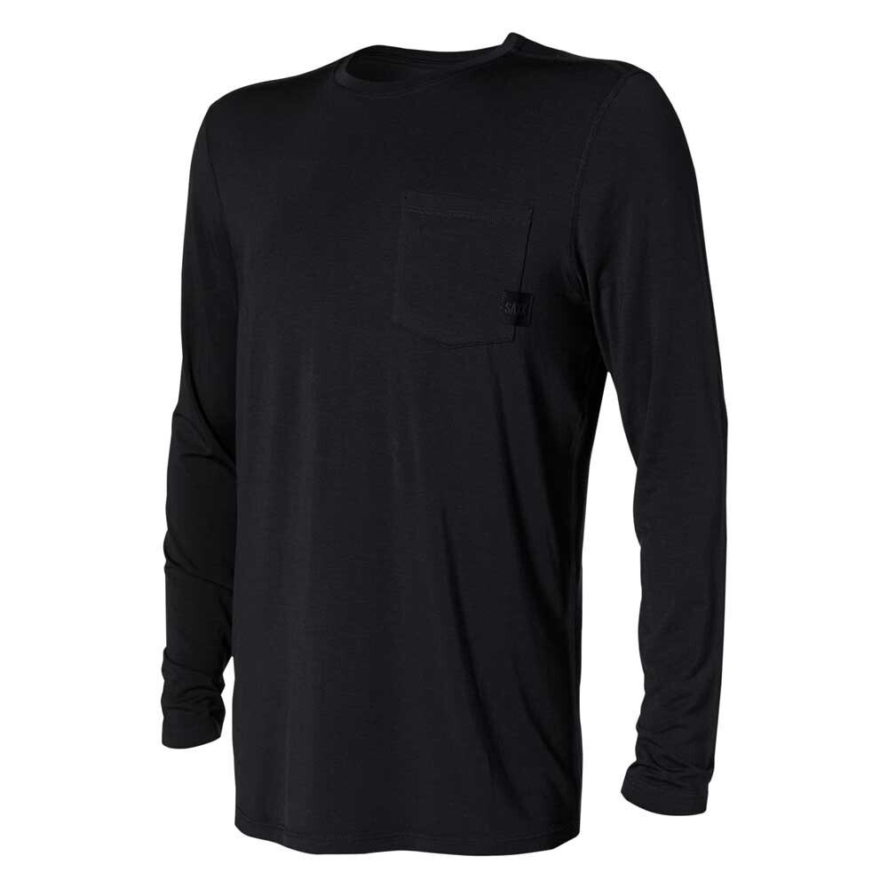 

Футболка с длинным рукавом SAXX Underwear Sleepwalker Pocket Pyjama, черный
