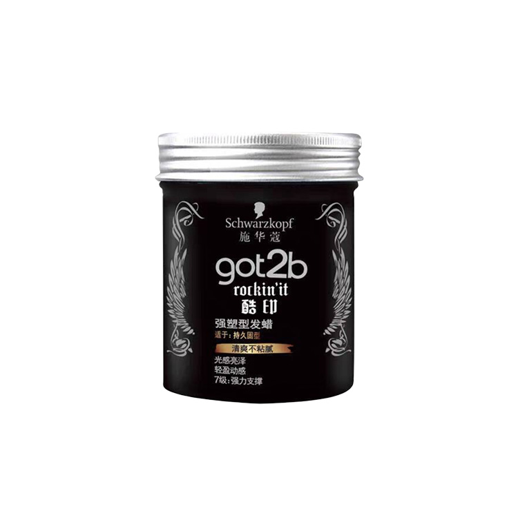 

Шихуакоу Got2b Cool Ink сильный стайлинг мужская укладка воск для волос 2 банки SCHWARZKOPF, Seal Level 7 Styling Wax 100g