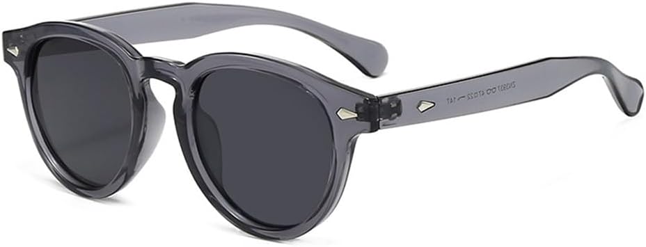 

Овальные женские солнцезащитные очки с заклепками для мужчин в стиле панк, прозрачные, конфетного цвета, UV400, для занятий спортом на открытом воздухе, бега и езды generic, Grey Grey