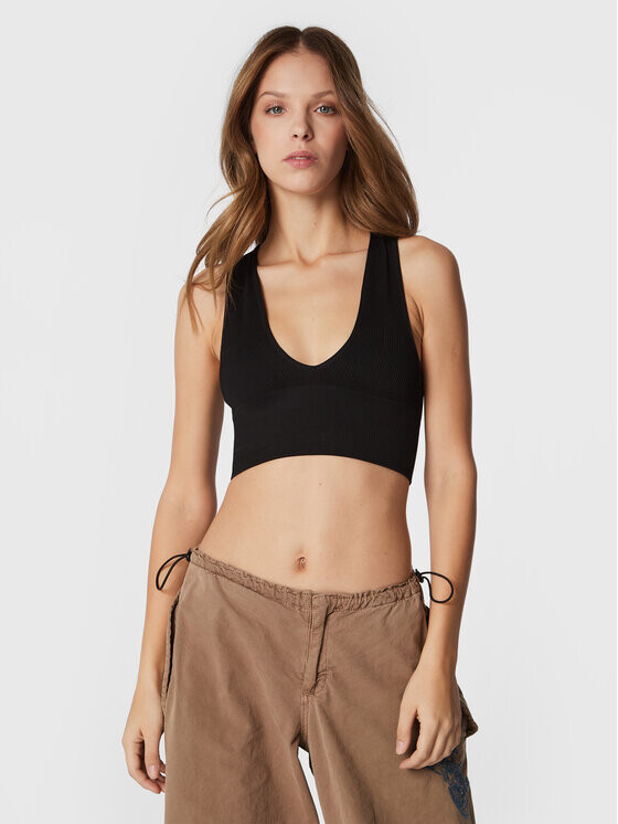 

Топ приталенного кроя Bdg Urban Outfitters, черный