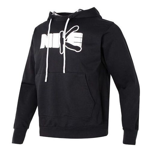 

Толстовка Nike Dri-FIT Standard Issue Premium Pullover Basketball Hoodie 'Black White', черный