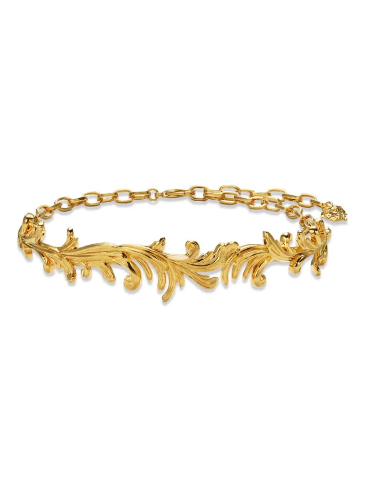 

Ожерелье с подвеской-логотипом Versace, золотой