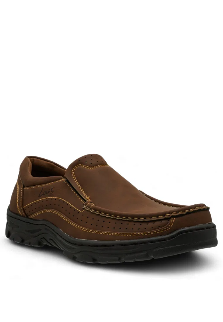 Мужские лоферы slip-on, кожаные, модель 240331344 Louis Cuppers, коричневый — фото 2