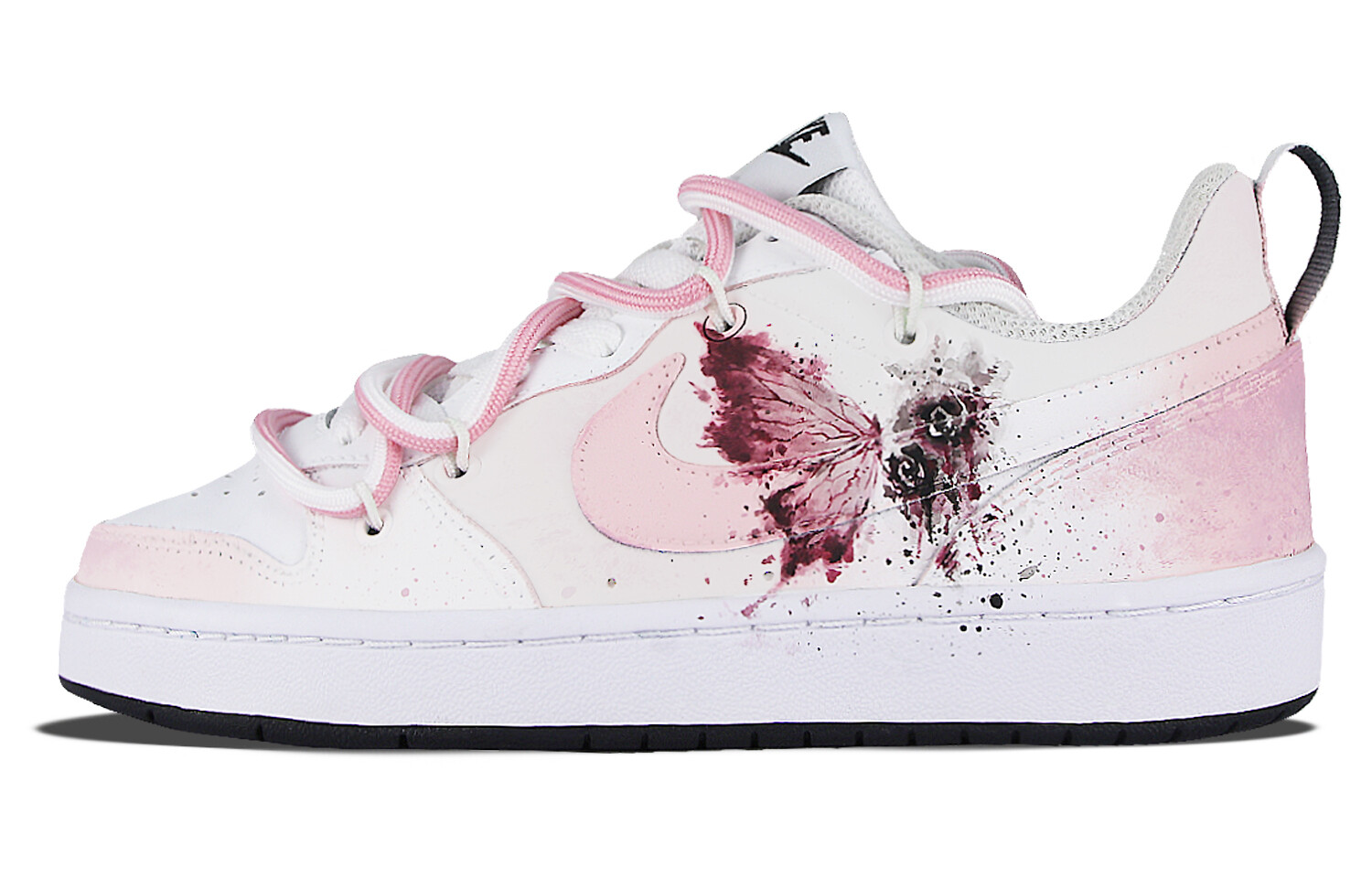 

Кроссовки Nike Court Borough Skateboard Shoes Women's Low-Top White, белый