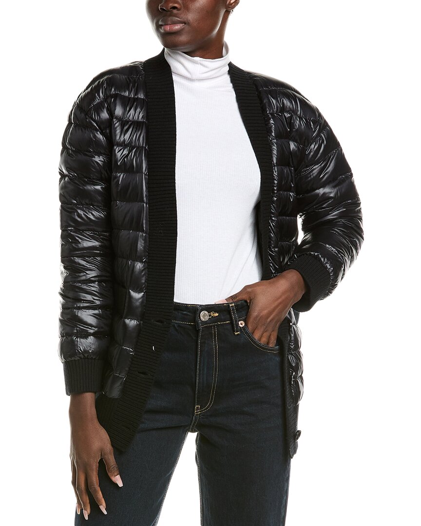 

Herno Куртка пуховая с отделкой из шерсти, черный