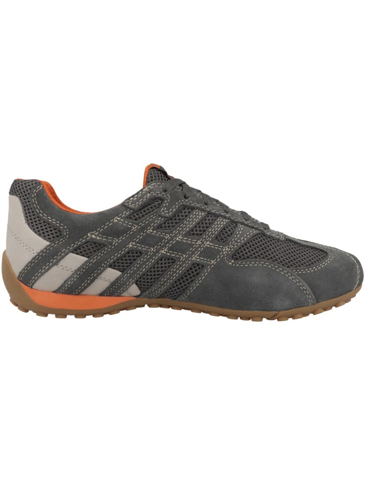 Кроссовки на шнуровке Geox Sneaker low U Snake Original A, серый — фото 3