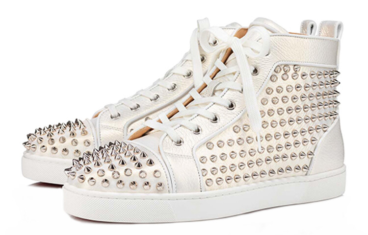 Кеды Christian Louboutin Stylish Skateboarding, белый/красный — фото 2