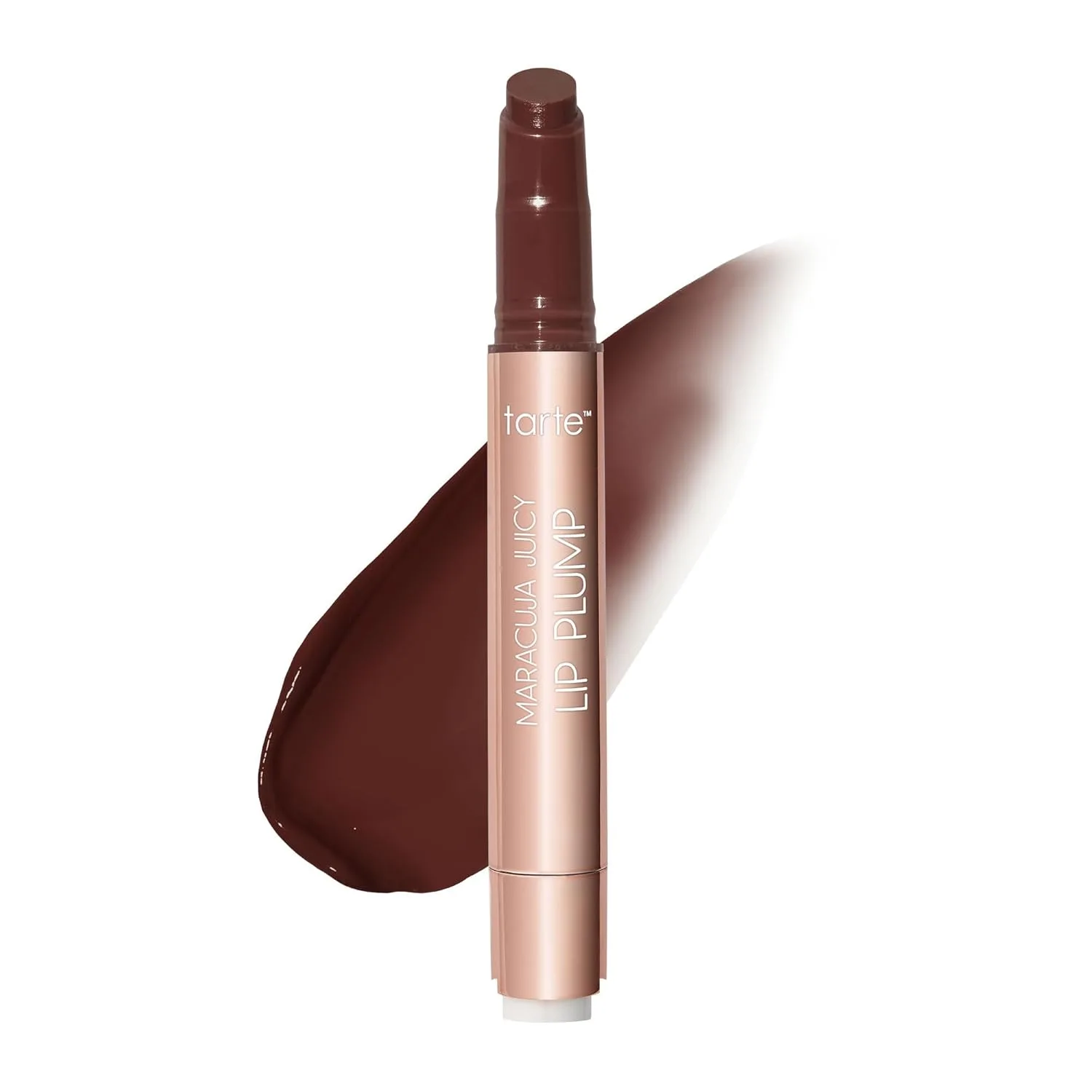 Tarte Maracuja Juicy Lip Plump - увлажняющий и объемный блеск-бальзам для губ с гиалуроновой кислотой и витамином E, веганский, без жестокости, mocha