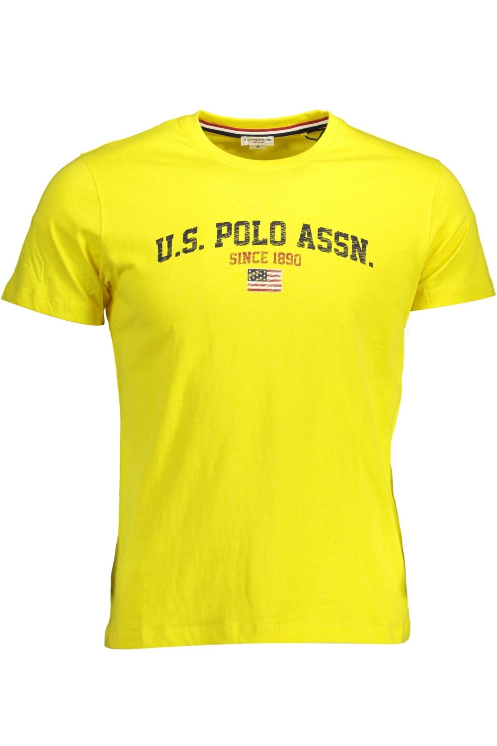 

США ПОЛО ASSN. Мужская футболка Sunny с круглым вырезом и логотипом U.S. Polo Assn., желтый