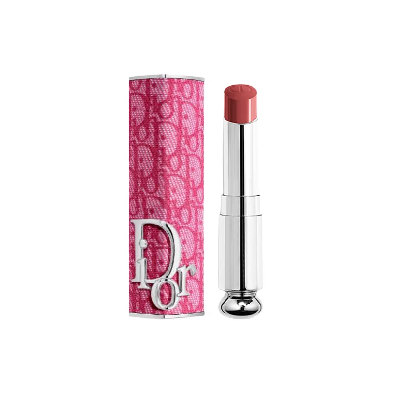 DIOR Блеск для губ Enchanting Lipstick Classic Fuchsia Print Edition, Two-Piece Set: Classic Fuchsia Print Lipstick Case+Alluring Lipstick Refill #558 Bois De Rose