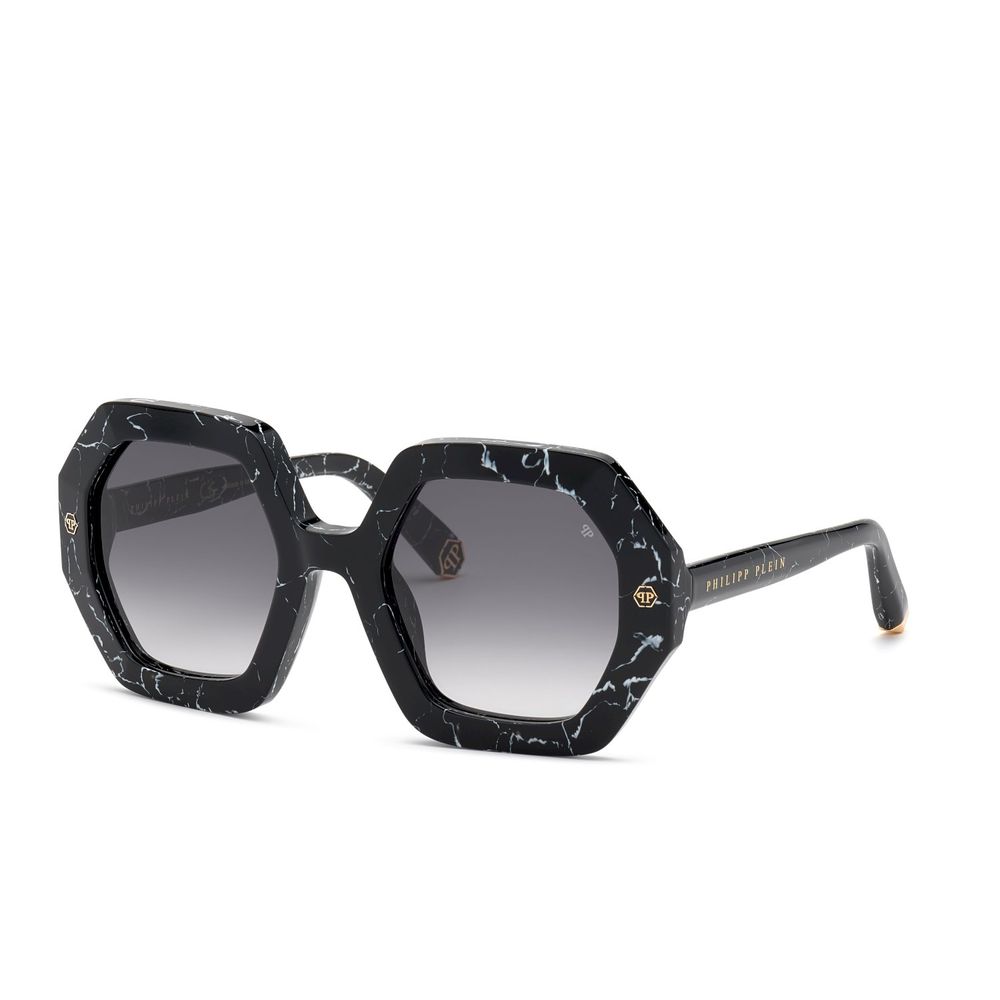 

Черные ацетатные солнцезащитные очки Philipp Plein